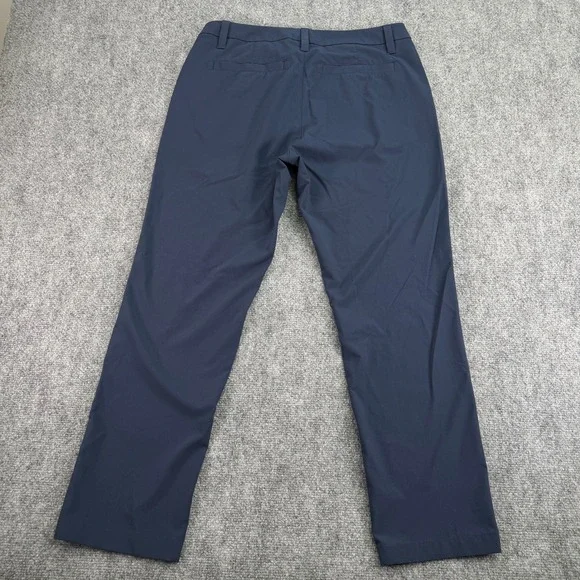 UNTUCKit Pants Mens 30x32 (Fits 31x27) Navy Chancellor Straight Fit Polyester - Picture 13 of 14